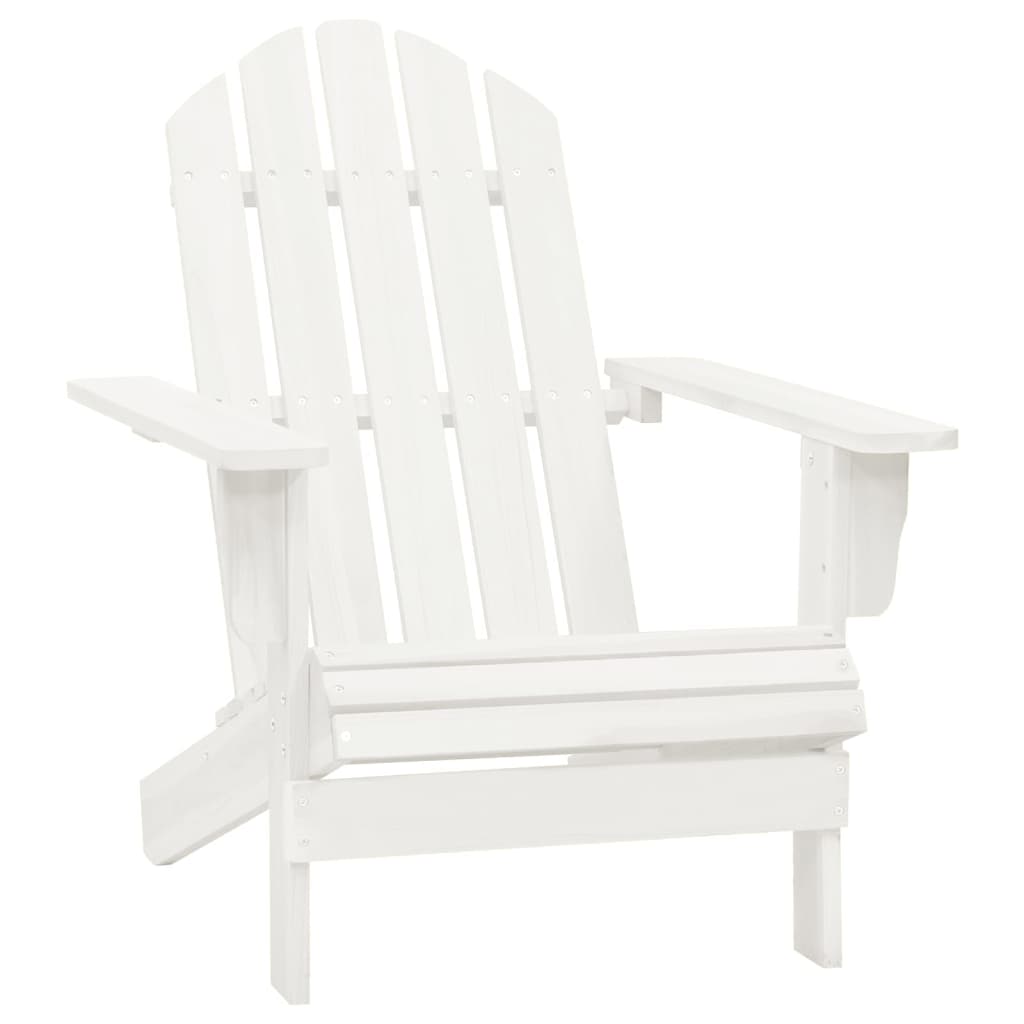Garden Adirondack Chair With Ottoman&Table Solid Fir Wood