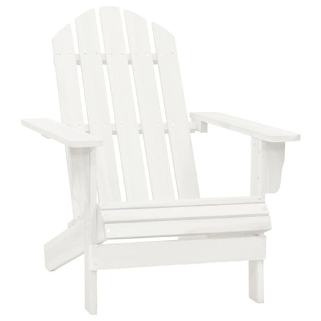 Garden Adirondack Chair With Ottoman&Table Solid Fir Wood