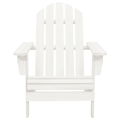 Garden Adirondack Chair With Ottoman&Table Solid Fir Wood