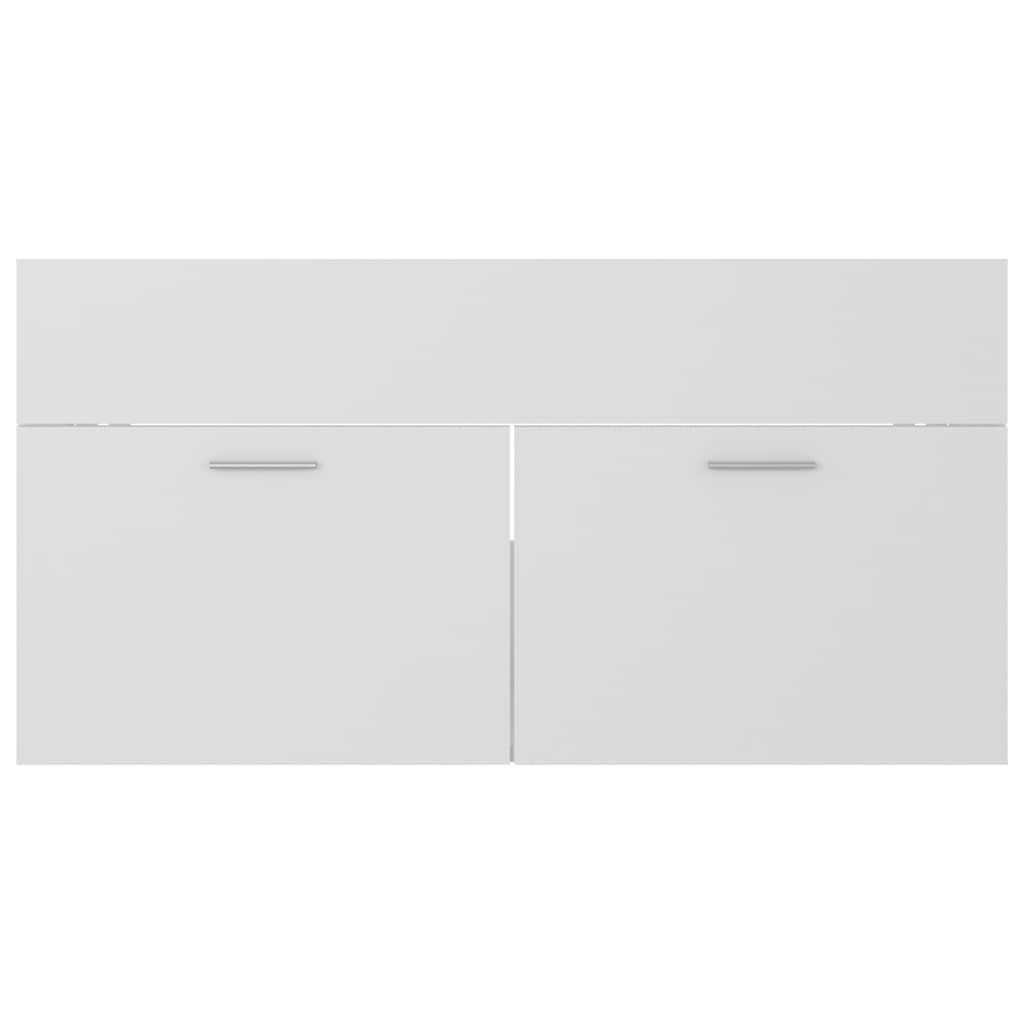 2 Piece Bathroom Furniture Set Engineered Wood