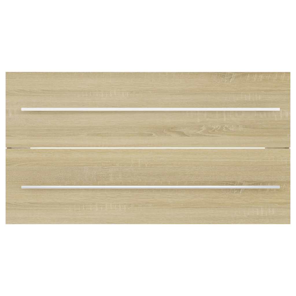 2 Piece Bathroom Furniture Set Engineered Wood