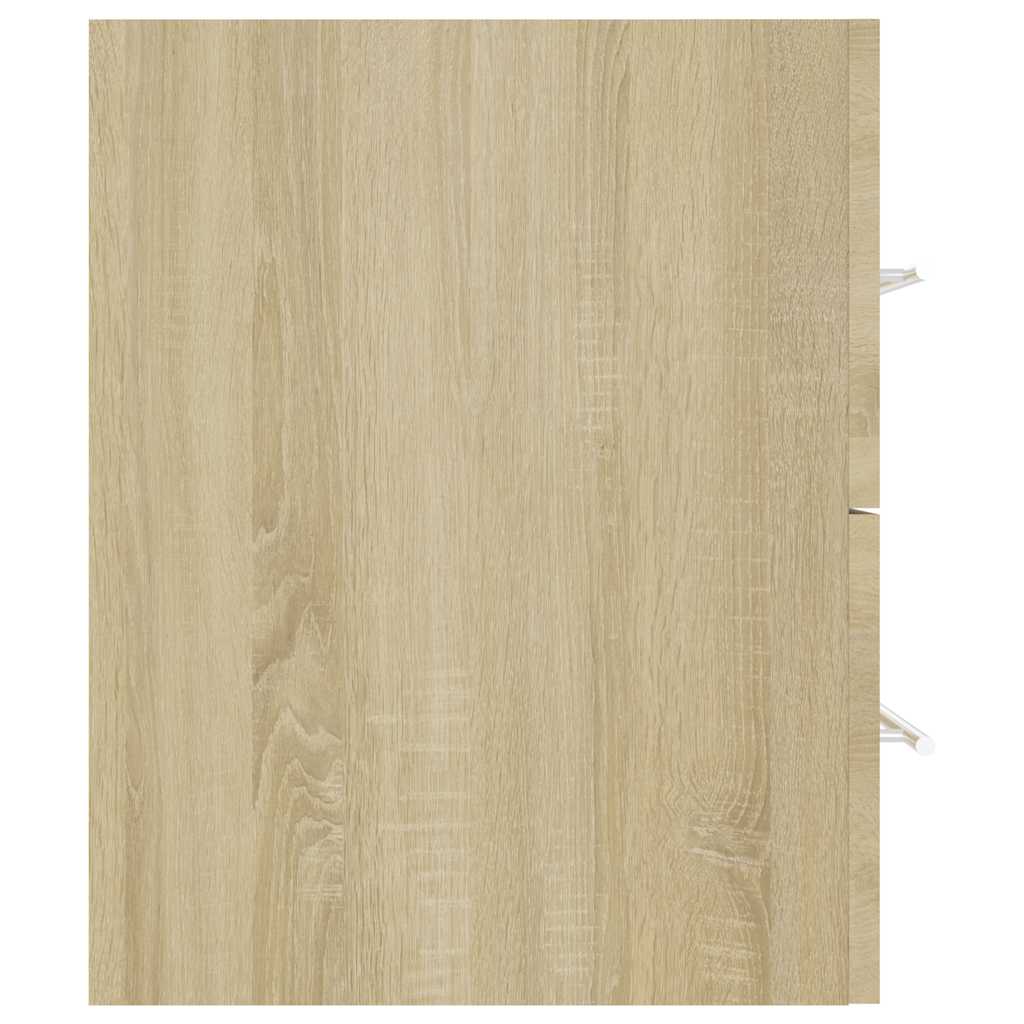 2 Piece Bathroom Furniture Set Engineered Wood