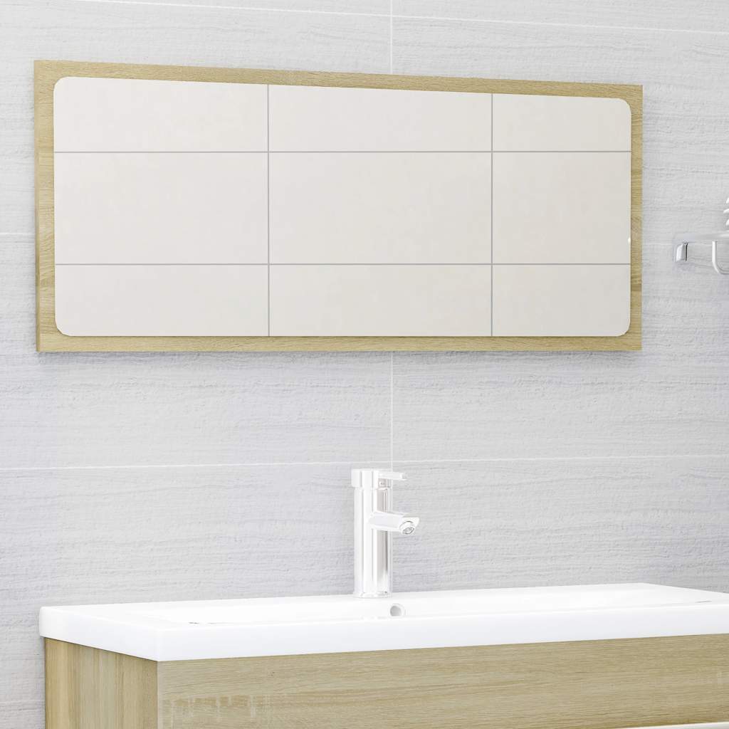 2 Piece Bathroom Furniture Set Engineered Wood