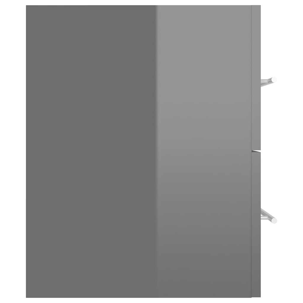 2 Piece Bathroom Furniture Set Engineered Wood