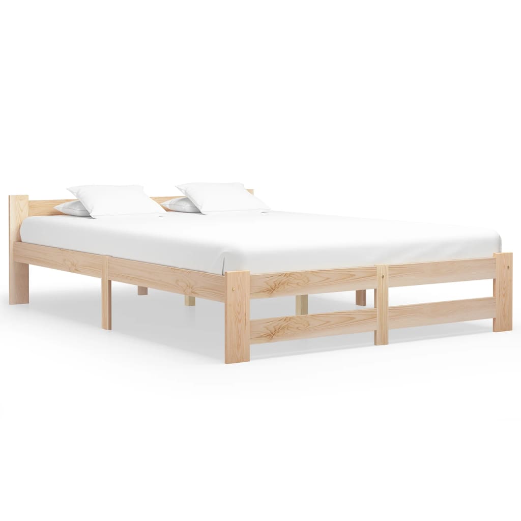 Bed Frame Without Mattress Solid Pine Wood