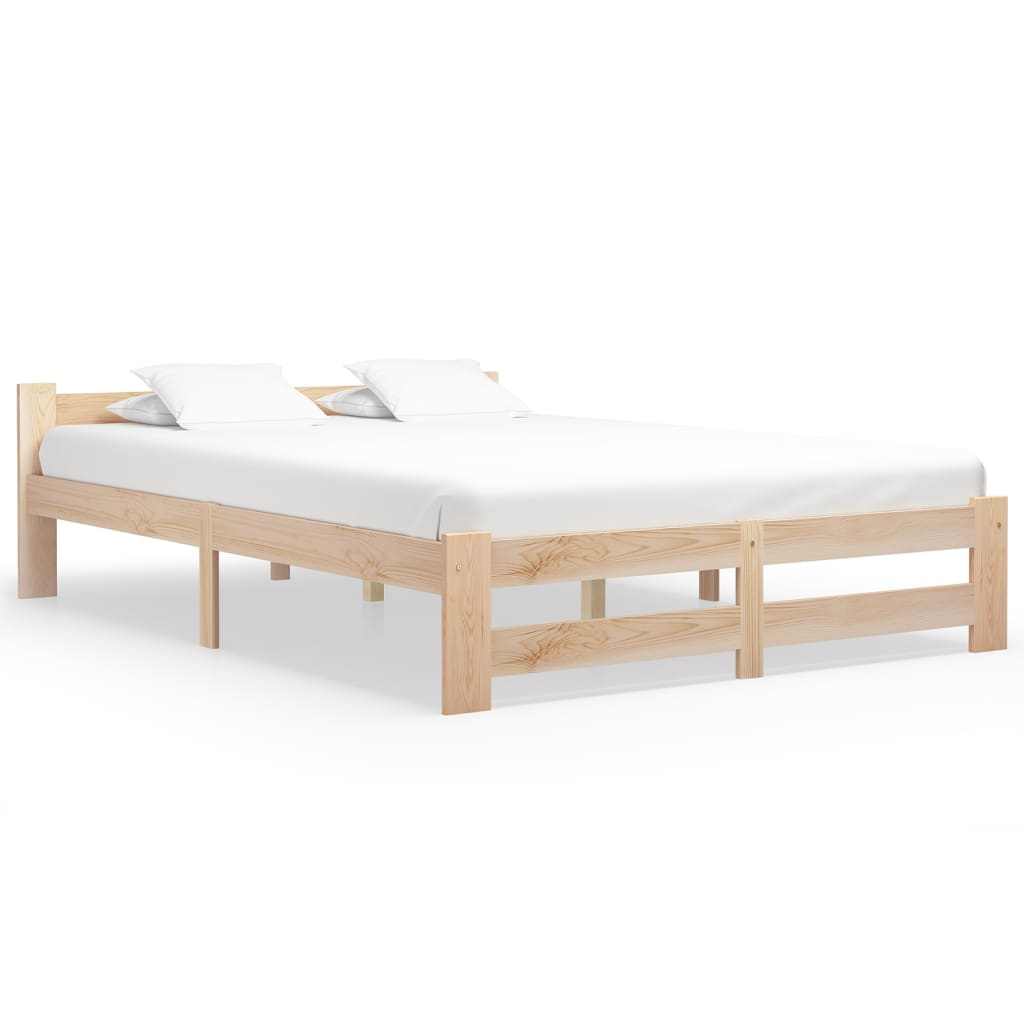 Bed Frame Without Mattress Solid Pine Wood
