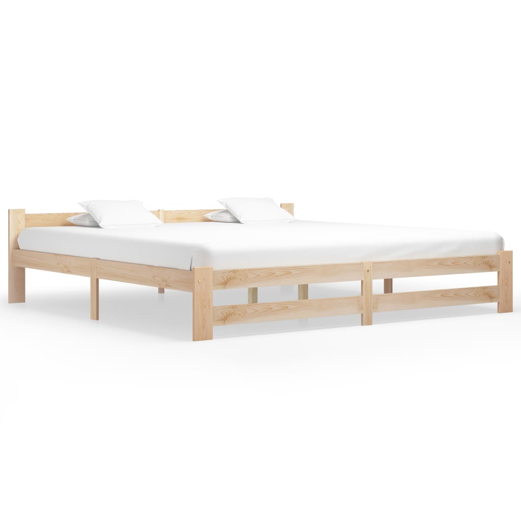 Bed Frame Without Mattress Solid Pine Wood