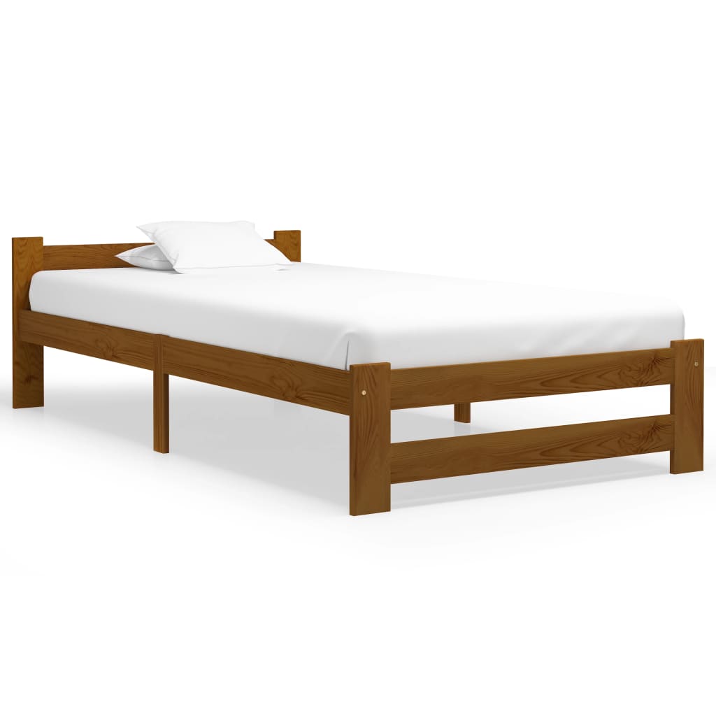 Bed Frame Without Mattress Solid Pine Wood