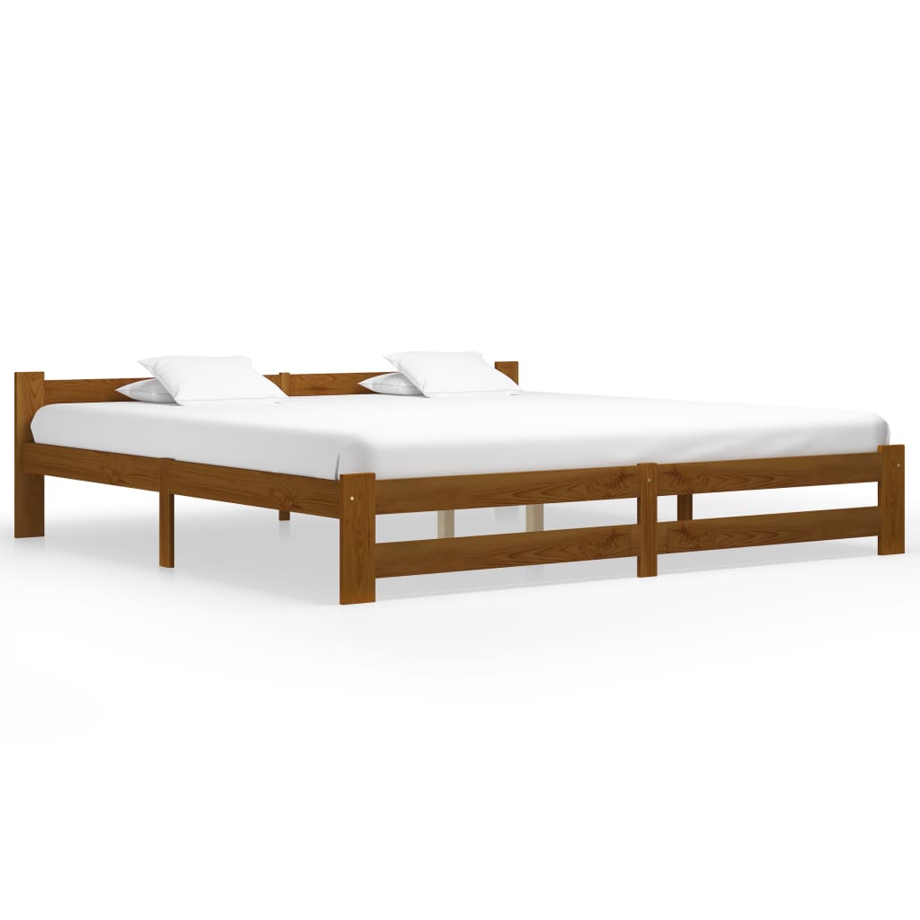 Bed Frame Without Mattress Solid Pine Wood