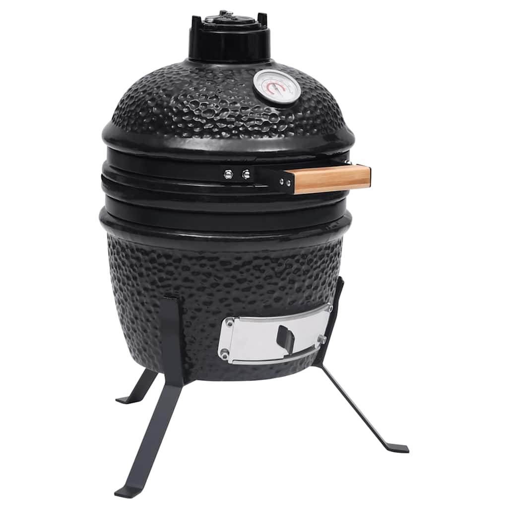 2-In-1 Kamado Barbecue Grill Smoker Ceramic 56 Cm