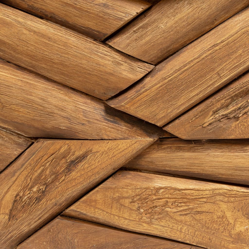 Coffee Table Erosion Solid Teak Wood 110X35X38 Cm