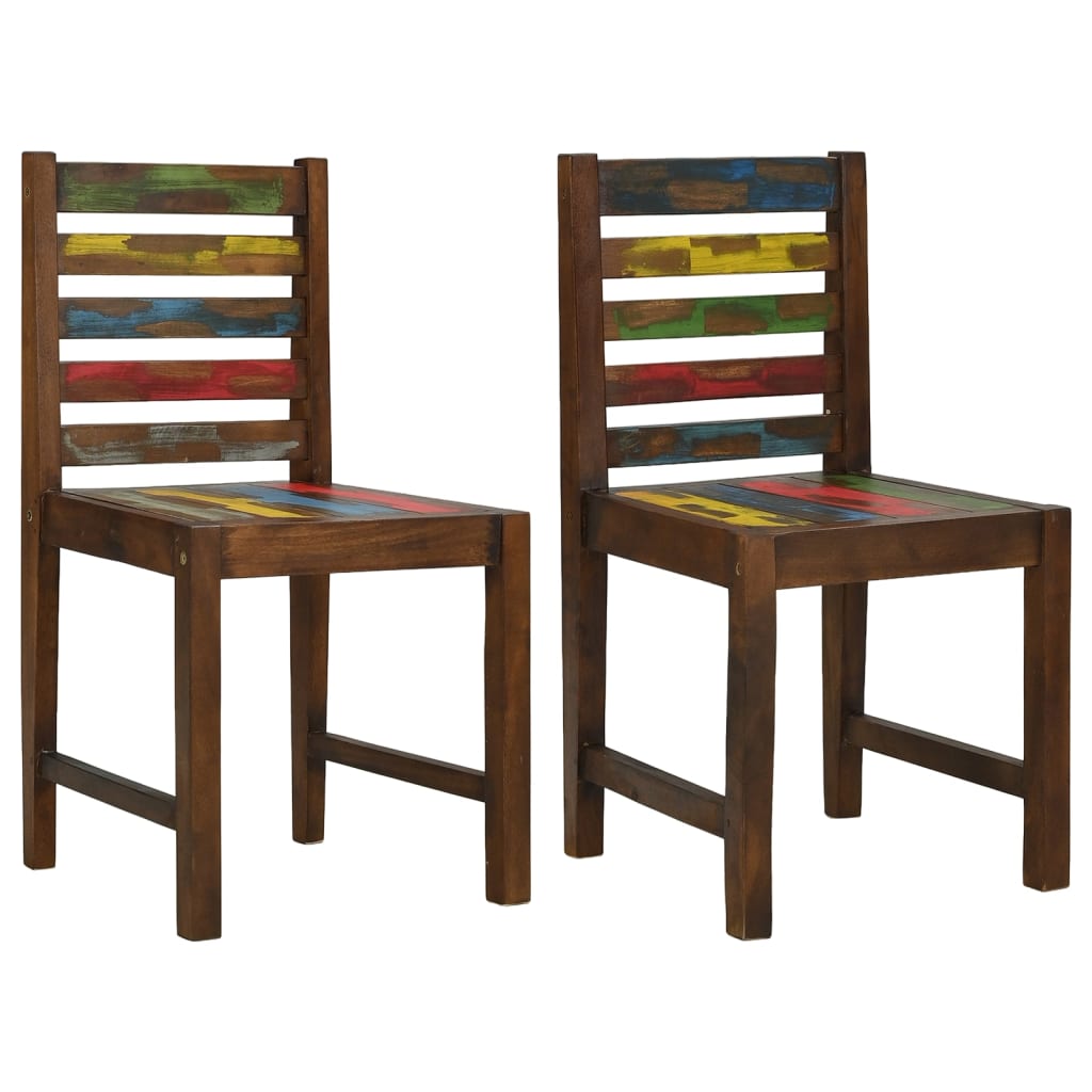 Dining Chairs 6 Pcs Solid Reclaimed Wood
