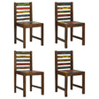 Dining Chairs 6 Pcs Solid Reclaimed Wood