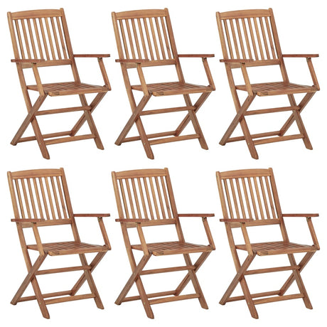 Folding Outdoor Chairs 2 Pcs Solid Acacia Wood
