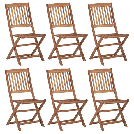 Folding Outdoor Chairs 2 Pcs Solid Acacia Wood