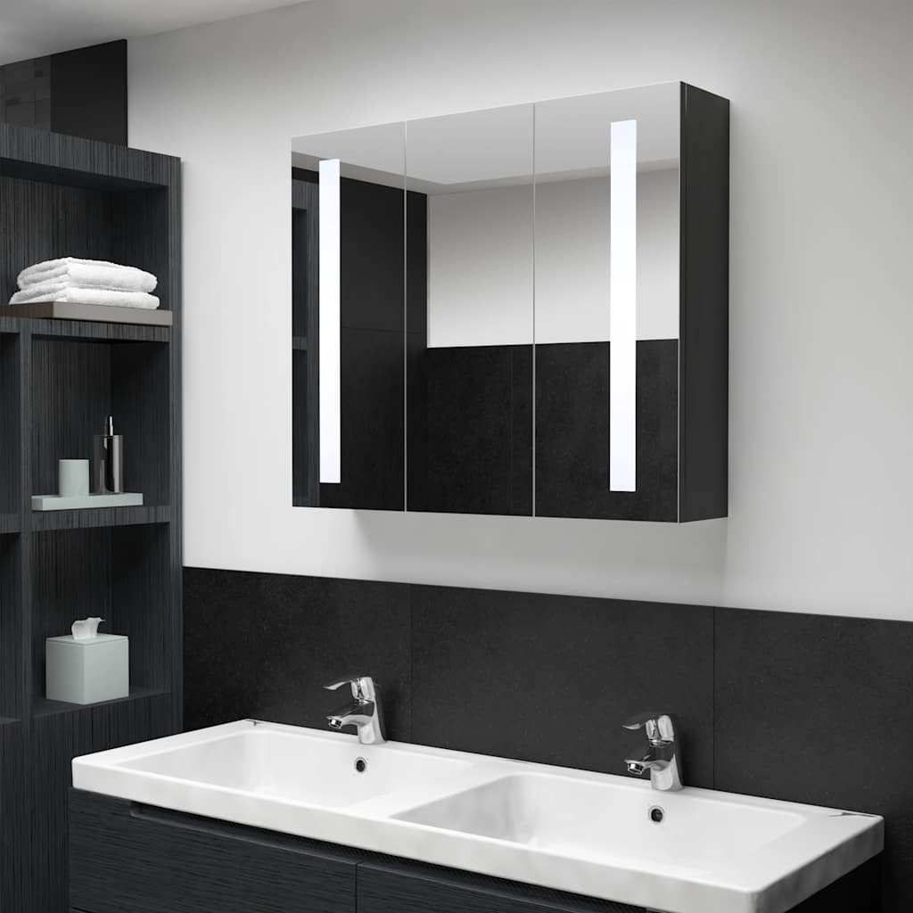 Led Bathroom Mirror Cabinet 89X14X62 Cm