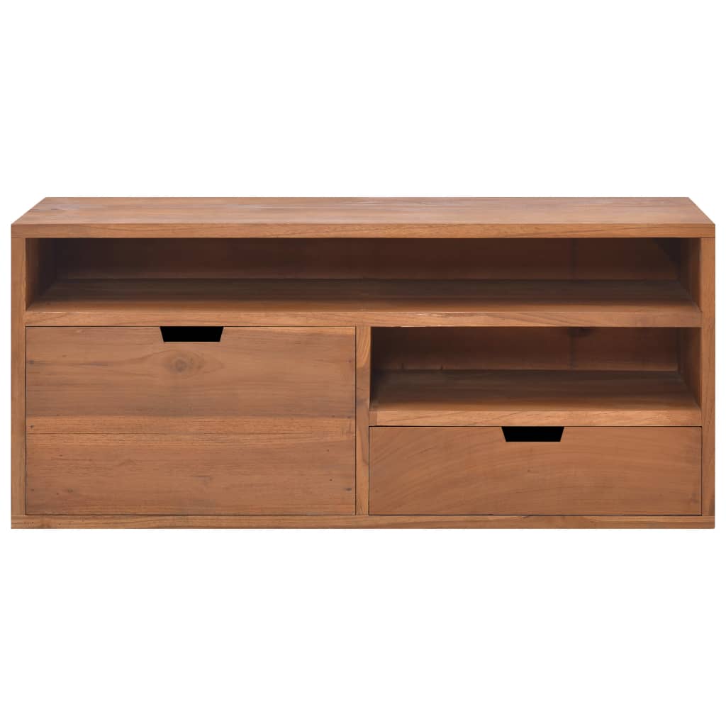 Tv Cabinet 90X30X40 Cm Solid Teak Wood