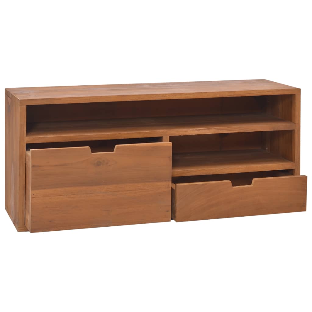 Tv Cabinet 90X30X40 Cm Solid Teak Wood