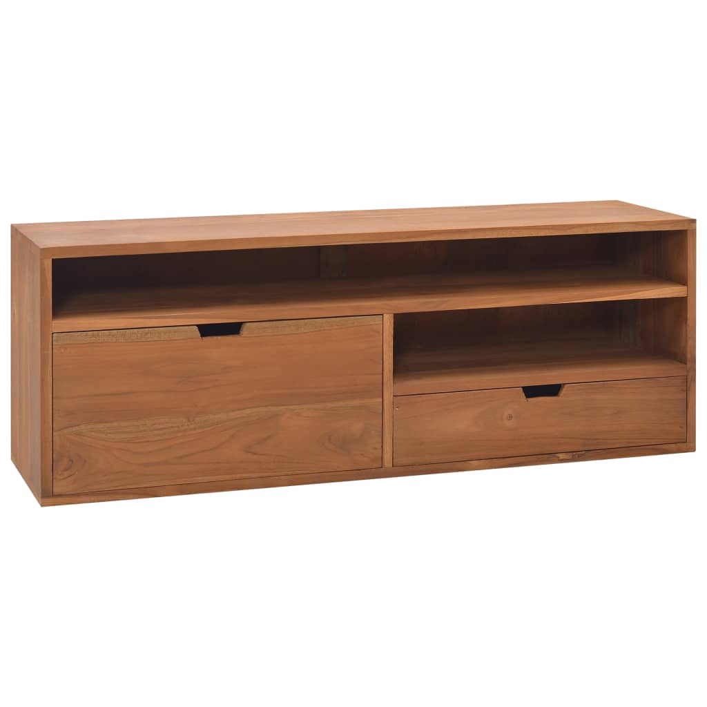 Tv Cabinet 90X30X40 Cm Solid Teak Wood