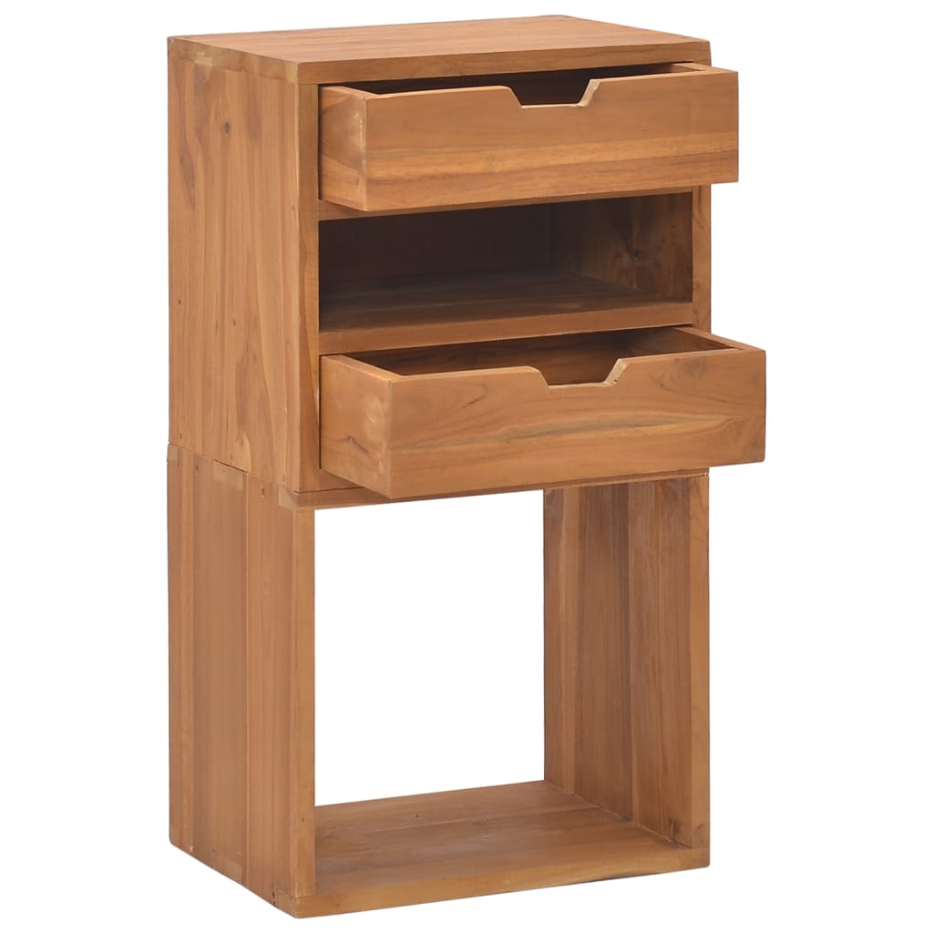 Storage Cabinet 40X30X76 Cm Solid Teak Wood