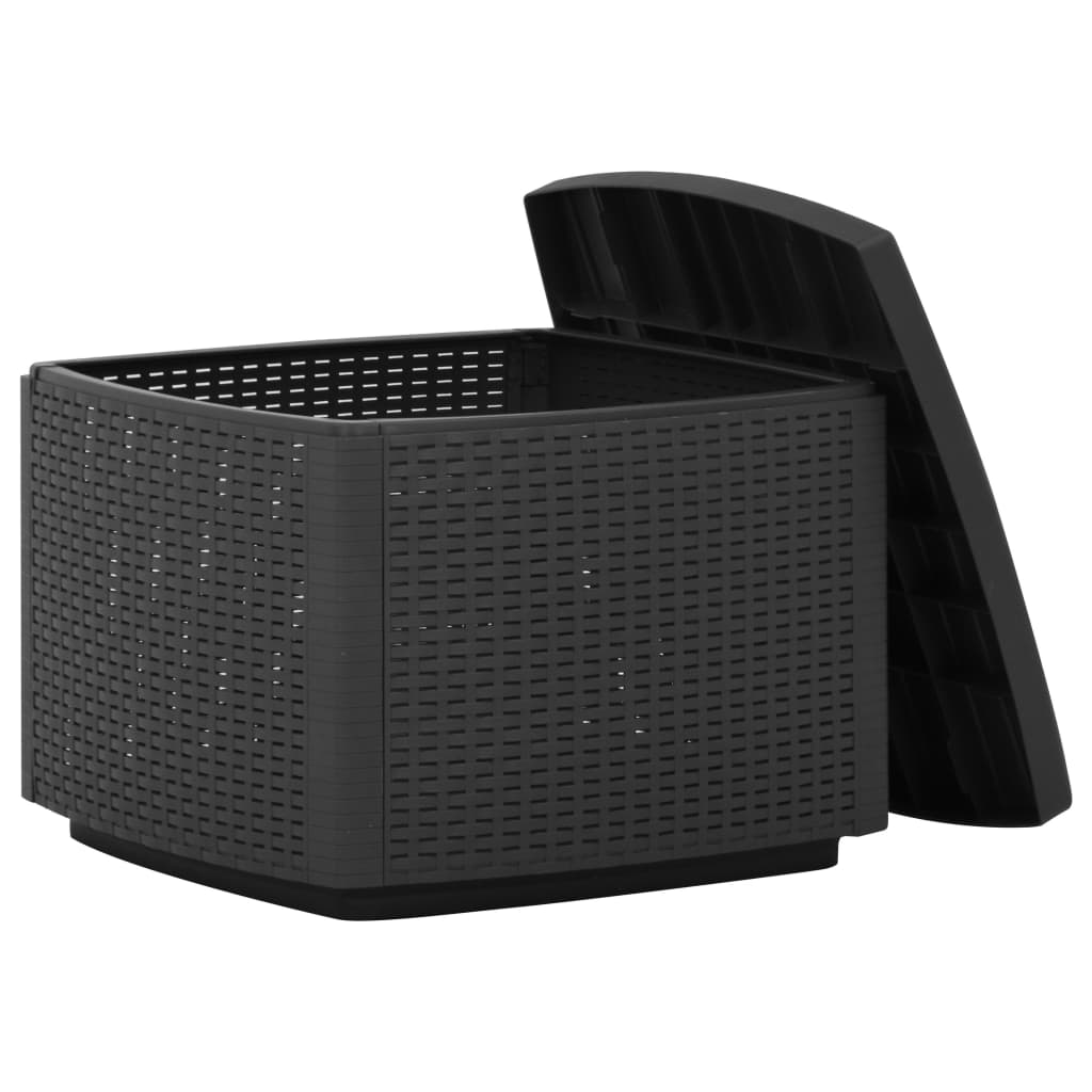 Garden Table Grey 53X53X40 Cm Plastic