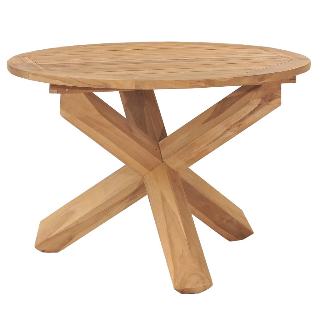 Garden Dining Table Ø Solid Teak Wood
