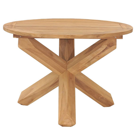 Garden Dining Table Ø Solid Teak Wood