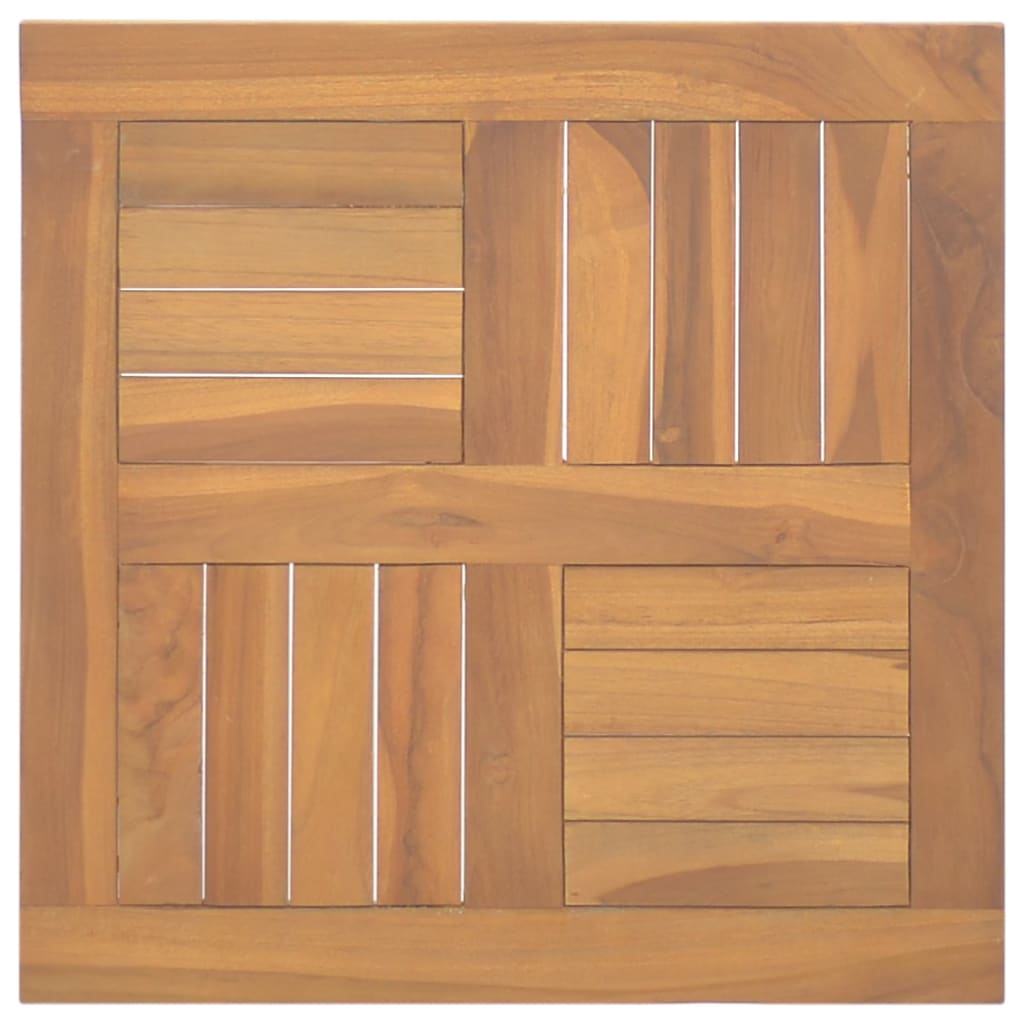 Table Top Solid Teak Wood 70X70X2.5 Cm
