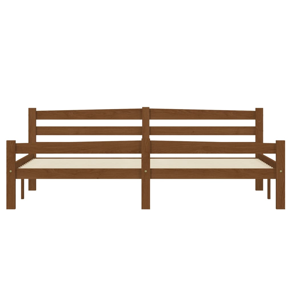 Bed Frame Without Mattress Solid Pinewood Super King