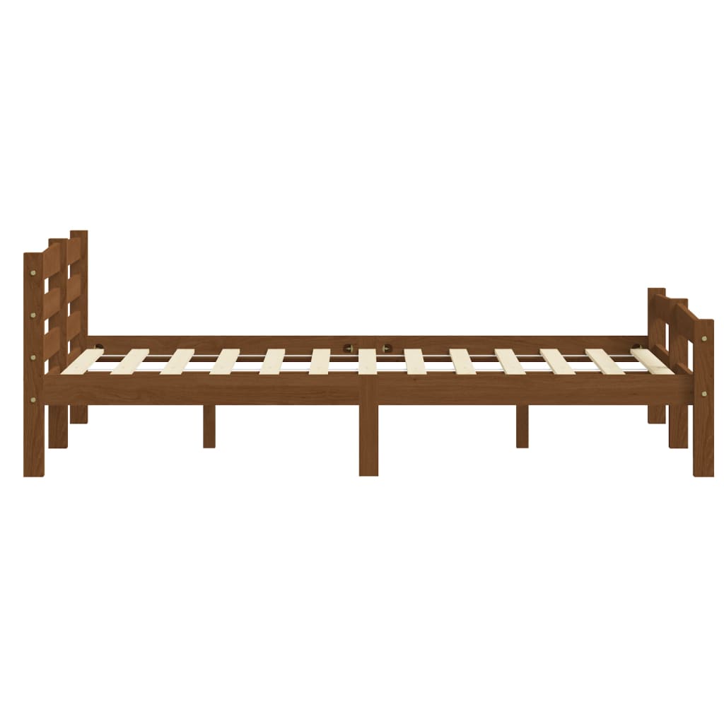 Bed Frame Without Mattress Solid Pinewood Super King