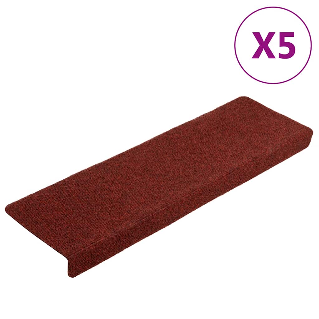 Stair Mats 5 Pcs Needle Punch 65X21X4 Cm