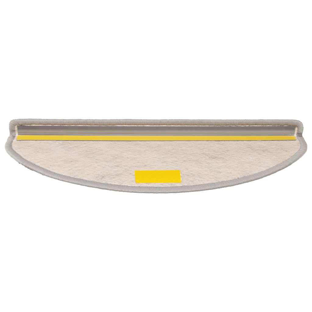 Stair Mats Self-Adhesive Sisal-Look 15 Pcs Silver