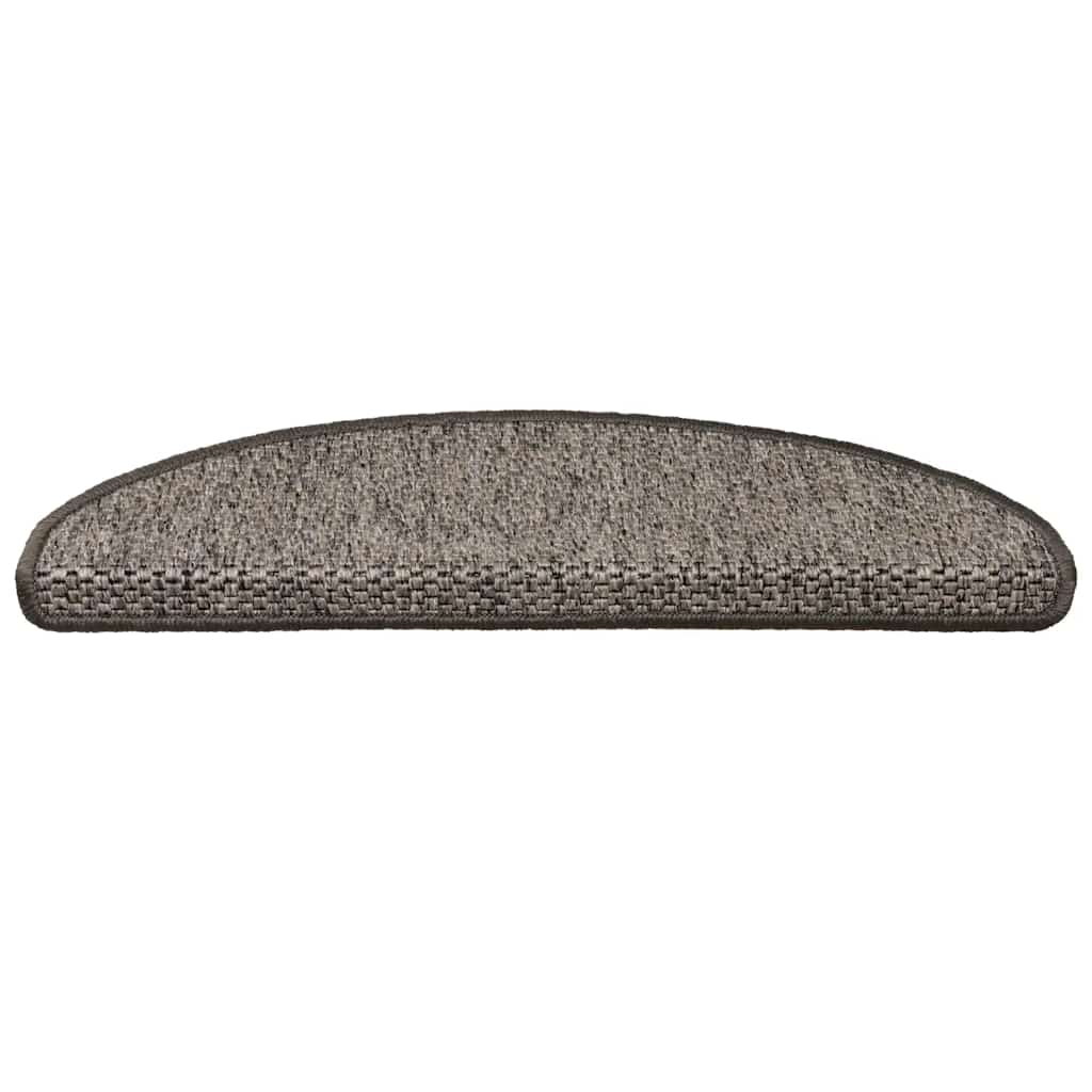 Stair Mats Self-Adhesive Sisal-Look 15 Pcs Brown Beige