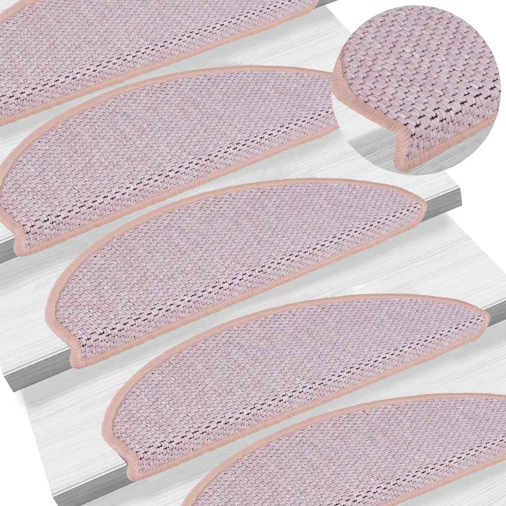 Stair Mats Self-Adhesive Sisal-Look 15 Pcs