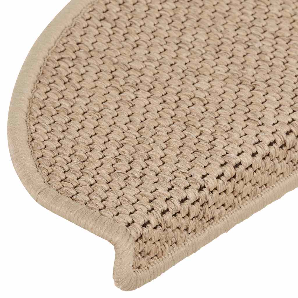 Stair Mats Self-Adhesive Sisal-Look 15 Pcs