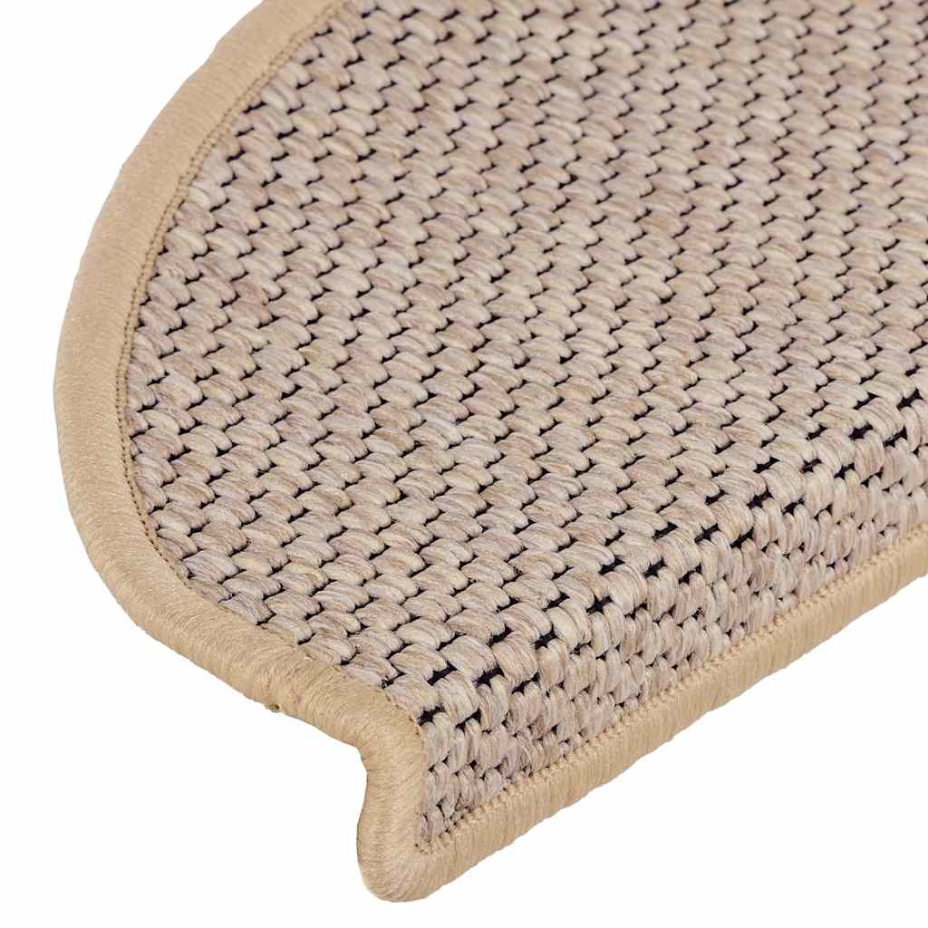 Stair Mats Self-Adhesive Sisal-Look 15 Pcs
