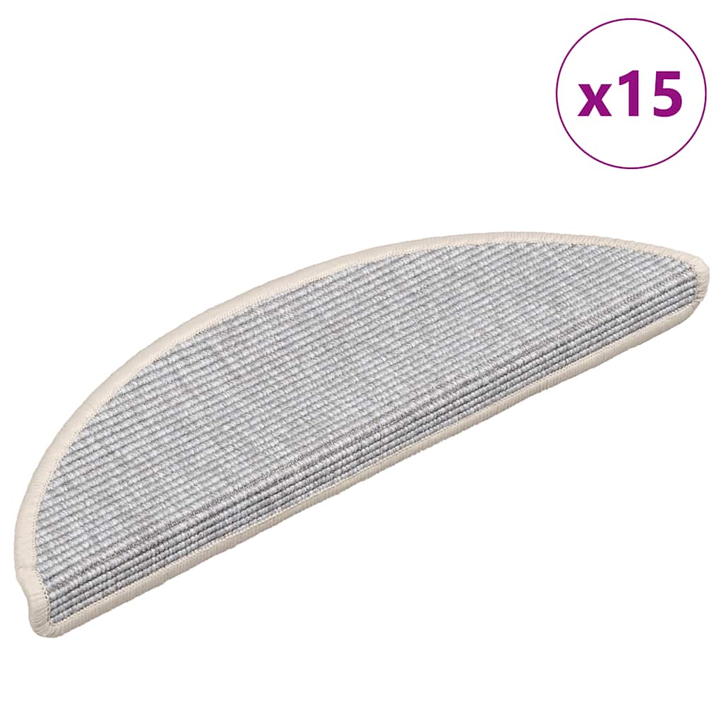 Stair Mats Self-Adhesive 15 Pcs 65X21X4 Cm