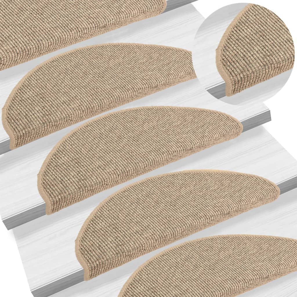 Stair Mats Self-Adhesive 15 Pcs 65X21X4 Cm
