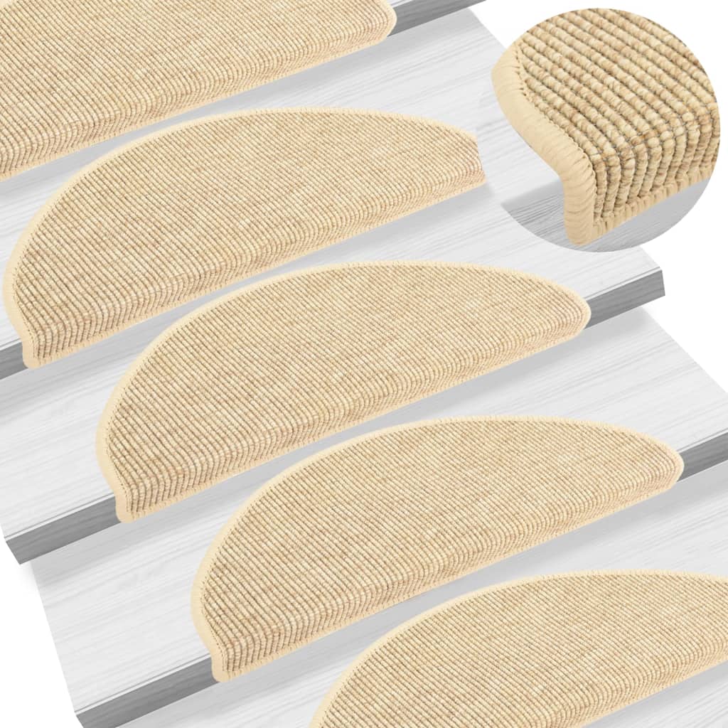Stair Mats Self-Adhesive 15 Pcs 65X21X4 Cm