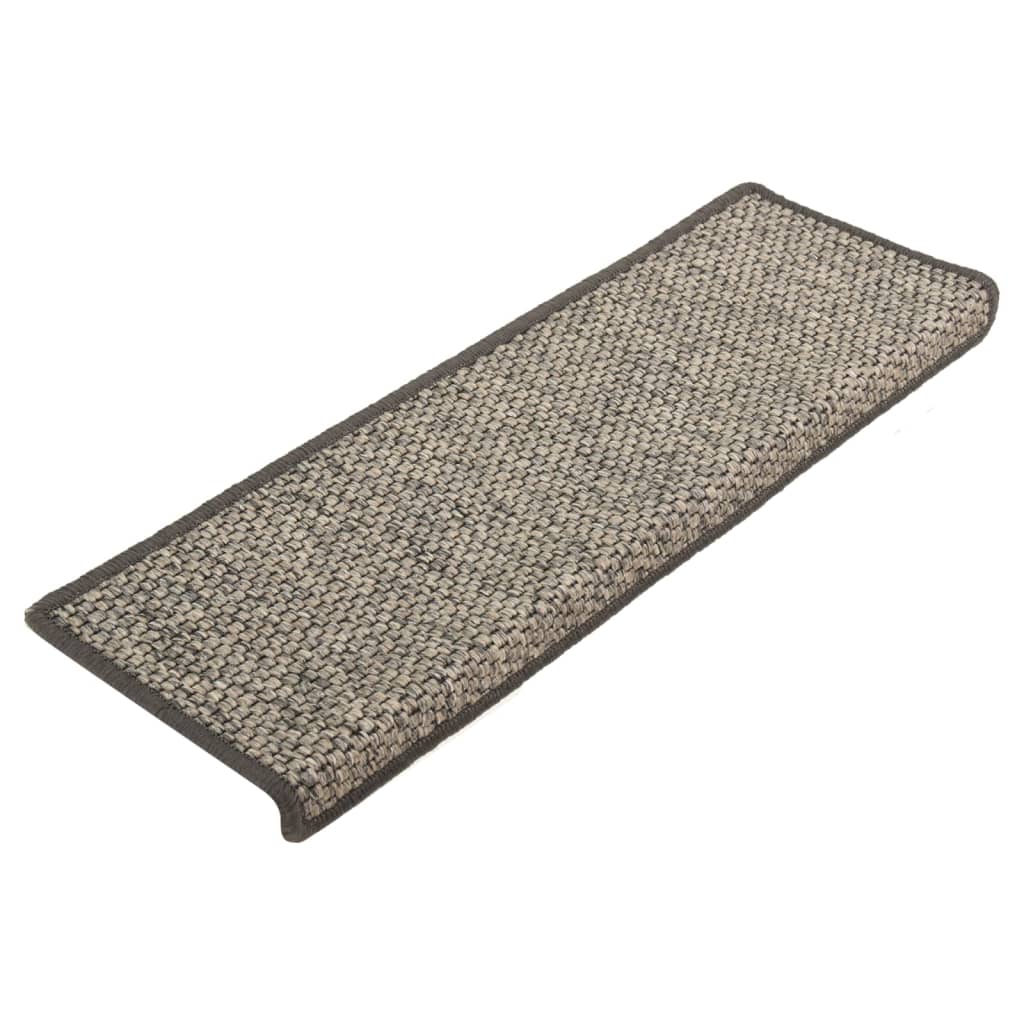 Stair Mats Self-Adhesive 15 Pcs 65X21X4 Cm