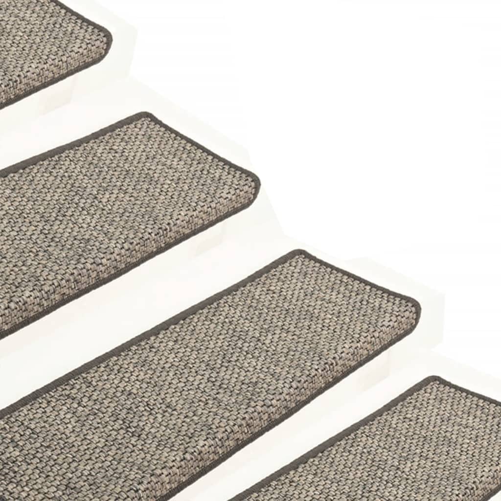 Stair Mats Self-Adhesive 15 Pcs 65X21X4 Cm