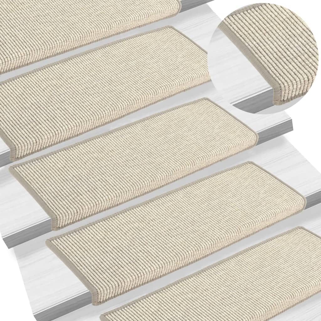 Stair Mats Self-Adhesive 15 Pcs 65X21X4 Cm