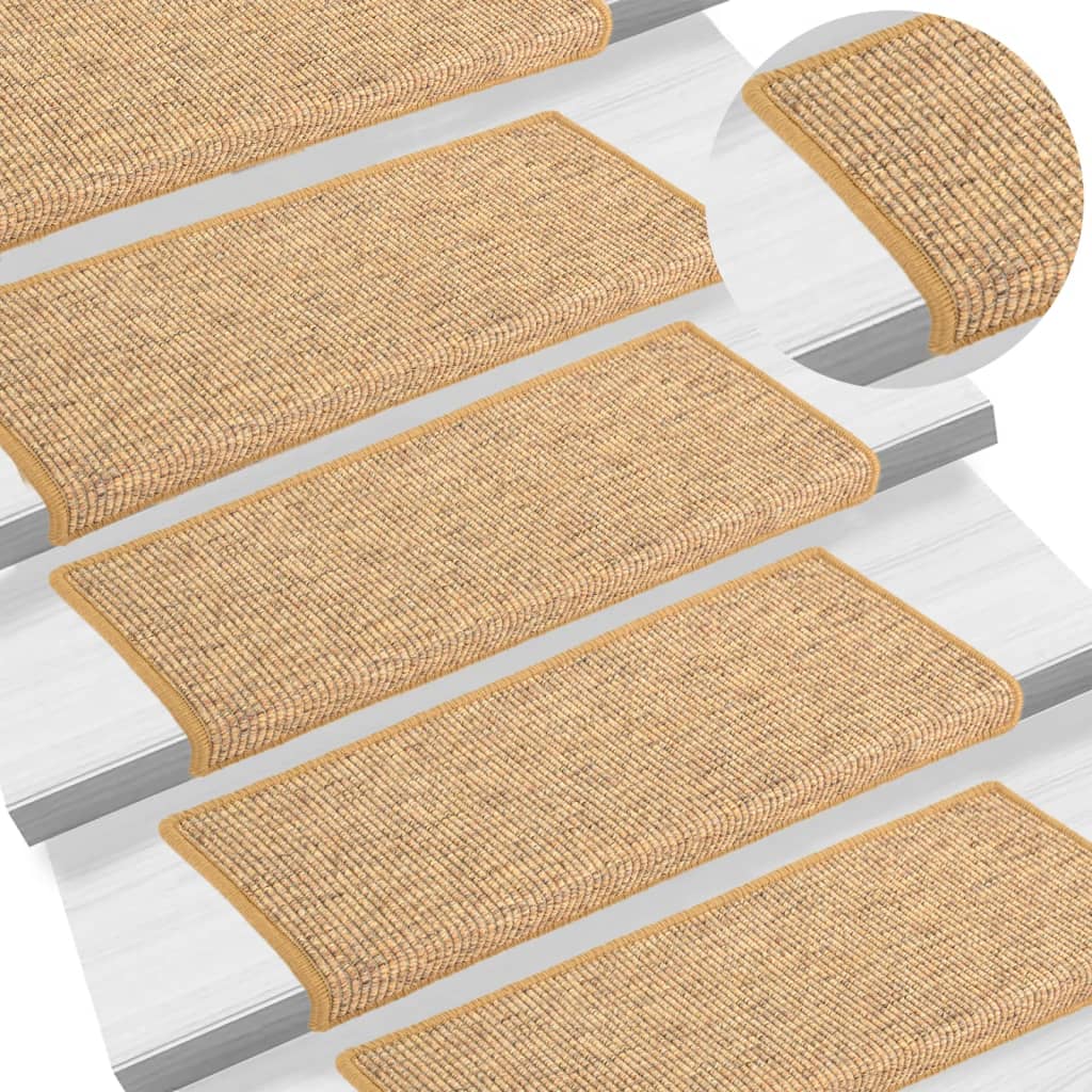Stair Mats Self-Adhesive 15 Pcs 65X21X4 Cm
