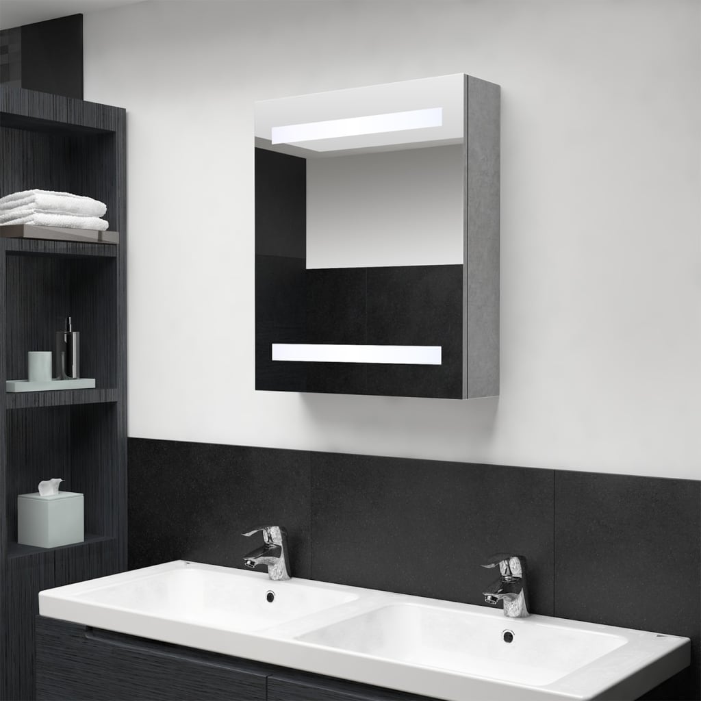 Led Bathroom Mirror Cabinet 50X14X60 Cm