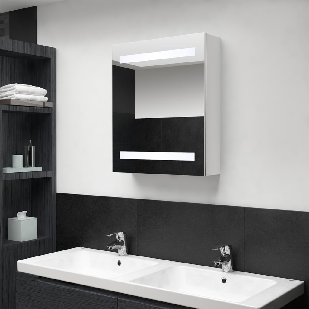 Led Bathroom Mirror Cabinet 50X14X60 Cm