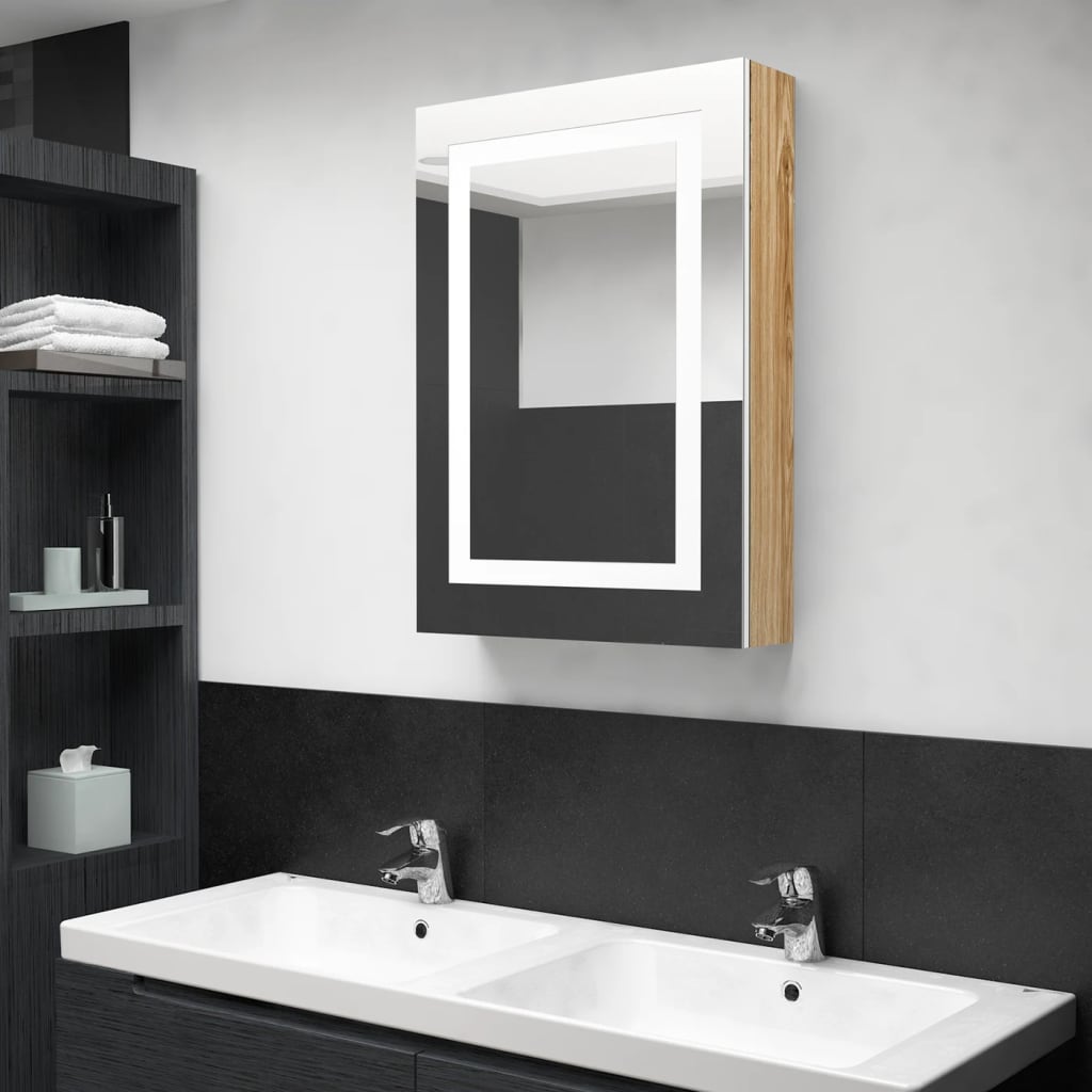 Led Bathroom Mirror Cabinet 50X13X70 Cm