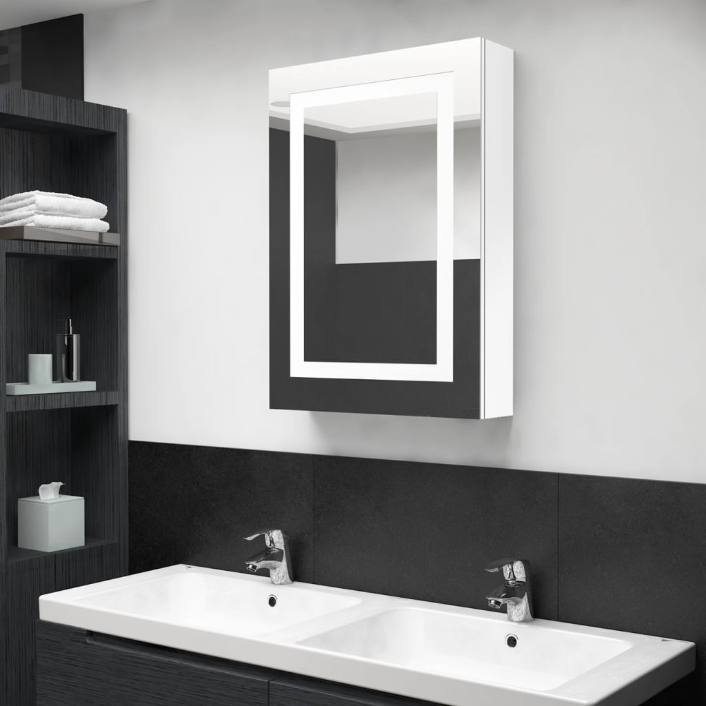 Led Bathroom Mirror Cabinet 50X13X70 Cm