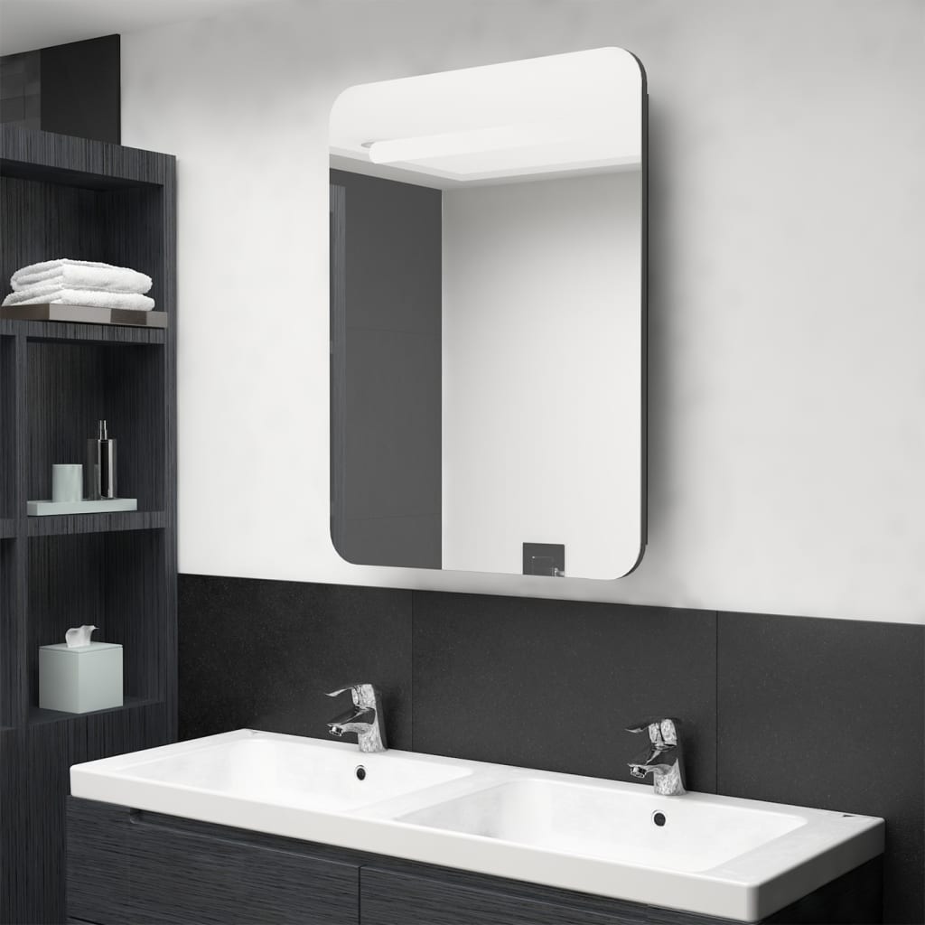 Led Bathroom Mirror Cabinet 60X11X80 Cm