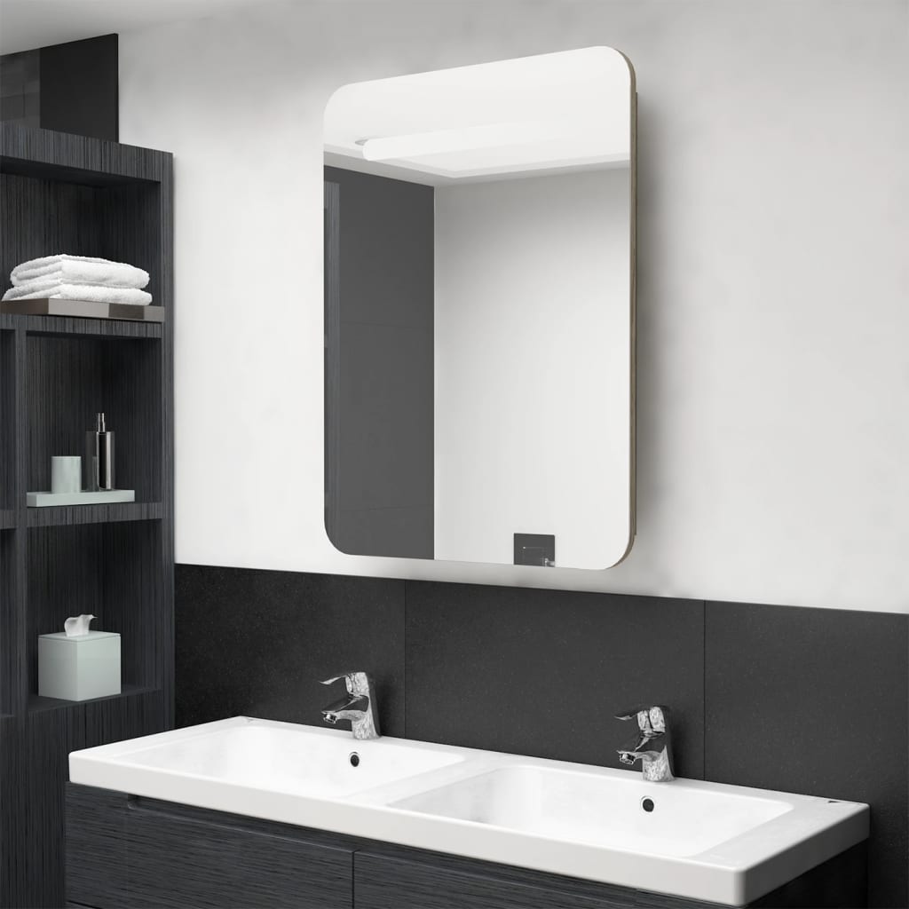 Led Bathroom Mirror Cabinet 60X11X80 Cm