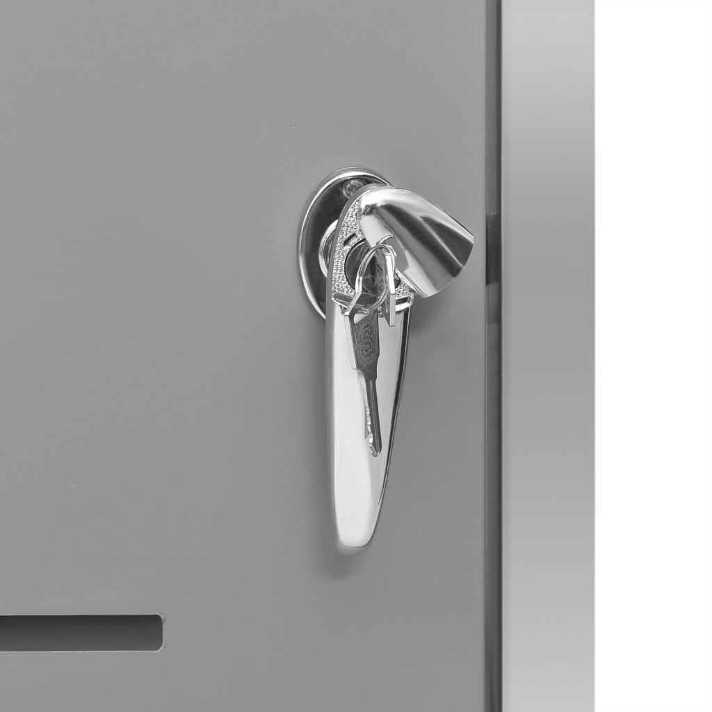 Single Wheelie Bin Shed 69X77.5X112.5 Cm Stainless Steel